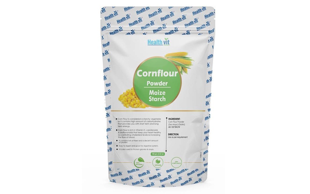 Health Vit Cornflour Powder - Maize Starch   Pack  100 grams